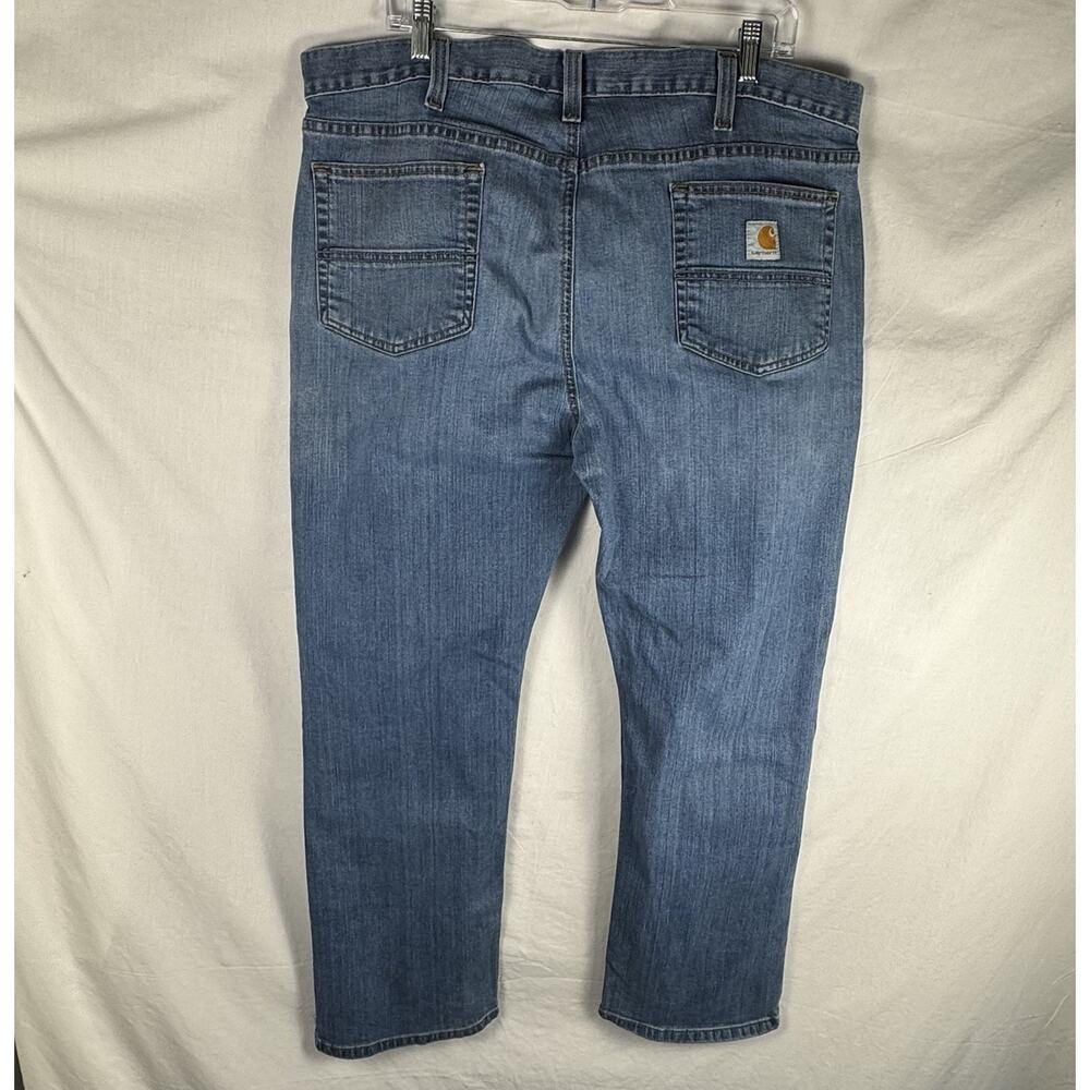 Carhartt Denim Jeans Mens 40x30 Blue Relaxed Fit Pants Workwear - Picture 5 of 6